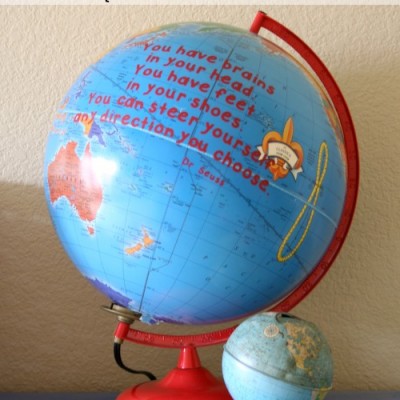 Dr. Seuss Craft :: Quote on a Globe