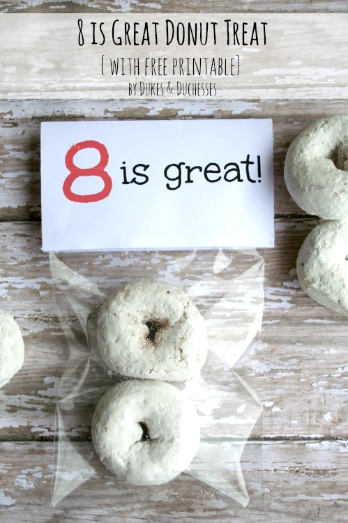 8 is great donut treat