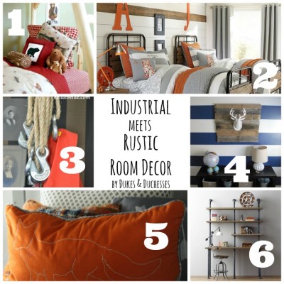 Industrial Meets Rustic Room Decor