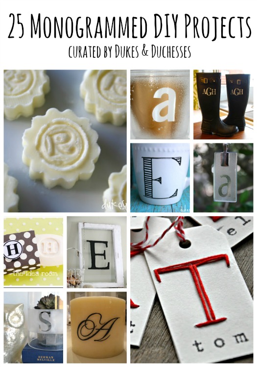 25 monogrammed diy projects
