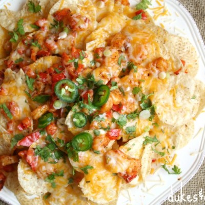 Cheddar Shrimp Nachos Recipe
