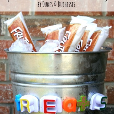 A Magnetic Letter Treat Bucket