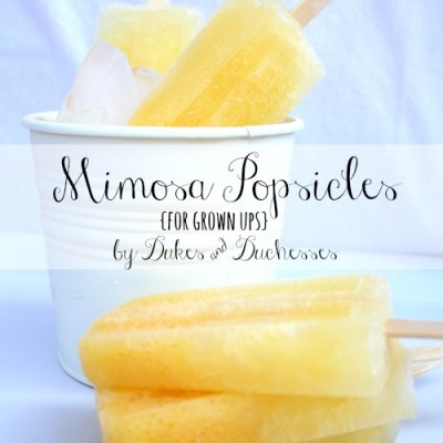 Mimosa Popsicles {for Grown Ups}