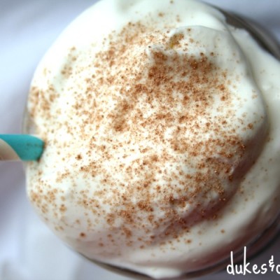 Frozen Hot Chocolate {with Flavored Whipped Cream}