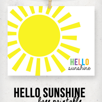 Hello Sunshine Printable {a Guest Post}