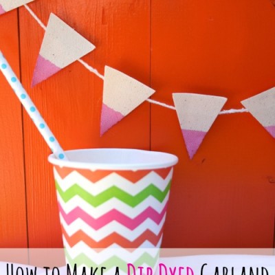 How to Make a Dip Dyed Garland
