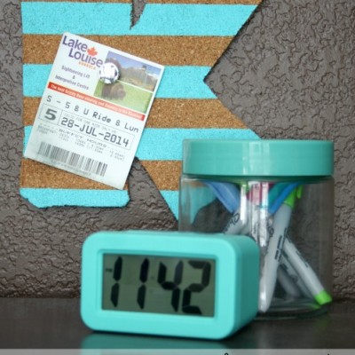 How to Make a Monogrammed Cork Board