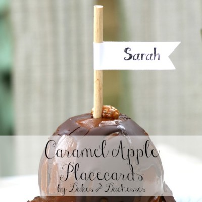 Caramel Apple Placecards
