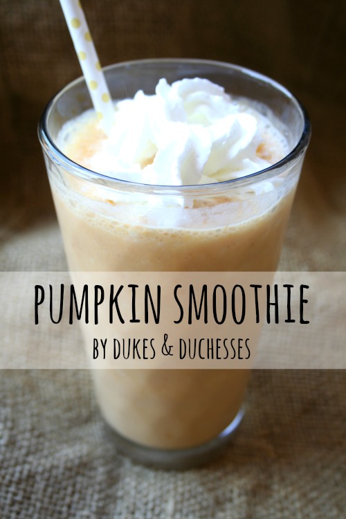 pumpkin smoothie recipe