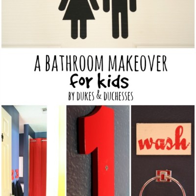 A Bathroom Makeover {for Kids}