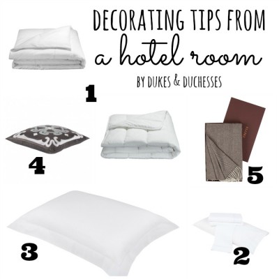 Decorating Tips from a Hotel Room