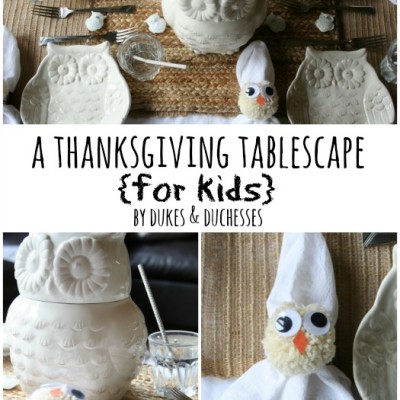A Thanksgiving Tablescape for Kids