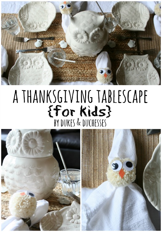 thanksgiving tablescape for kids