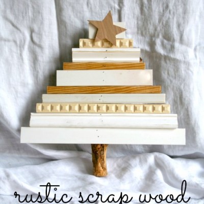 Rustic Scrap Wood Christmas Tree