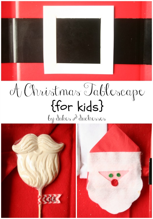 christmas tablescape for kids