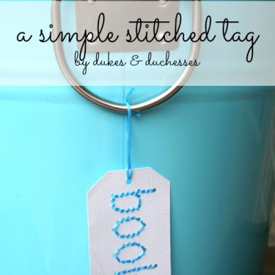 A Simple Stitched Tag