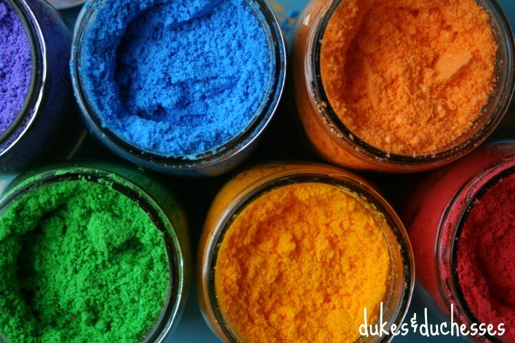 DIY color powder for color fight
