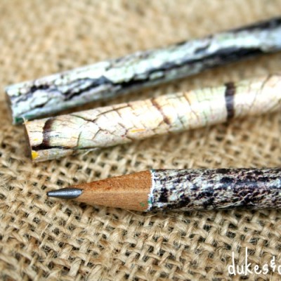DIY Patterned Pencils