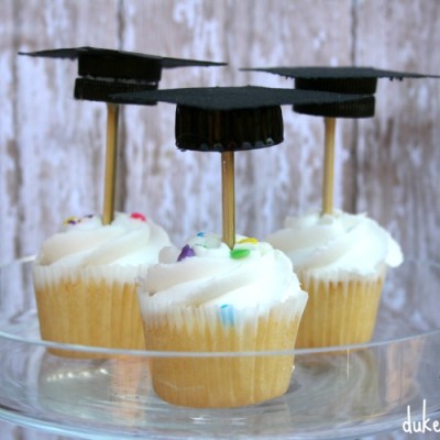 Graduation Cap Cupcake Toppers