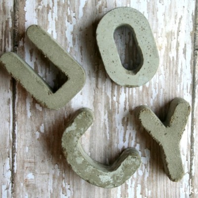 5 Ways to Use DIY Concrete Letters