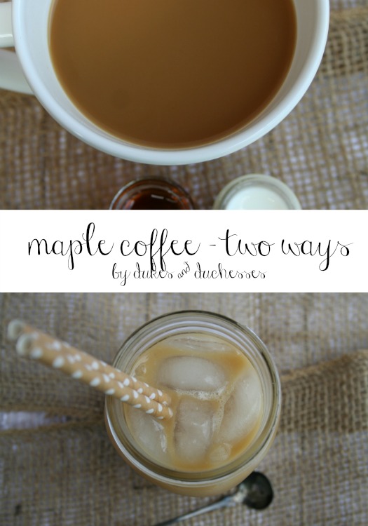 creamy maple coffee