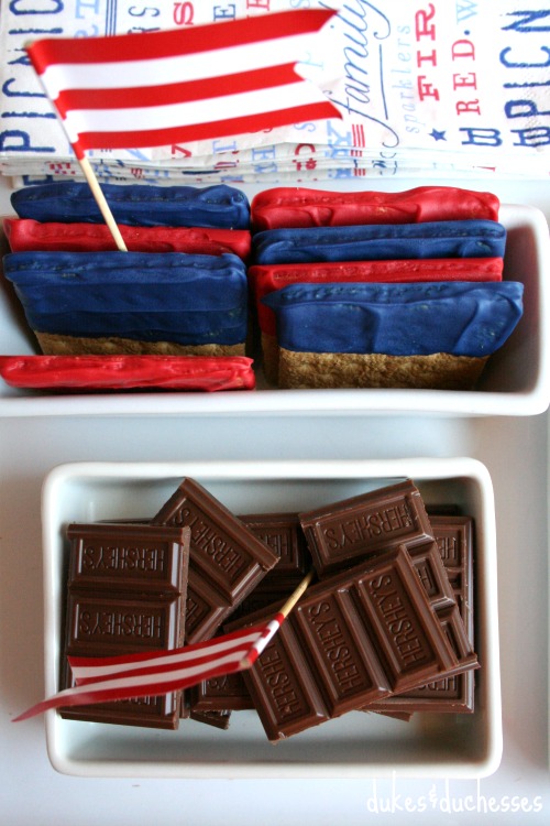 fourth of july s'mores bar