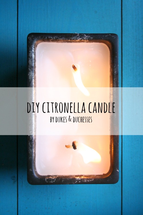 DIY citronella candle