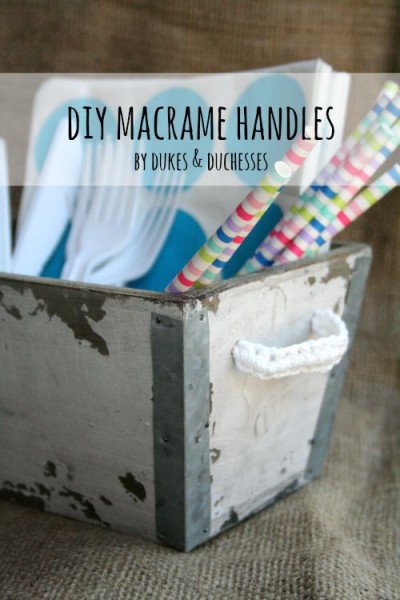 Macrame Box Handles DIY Macrame Handles