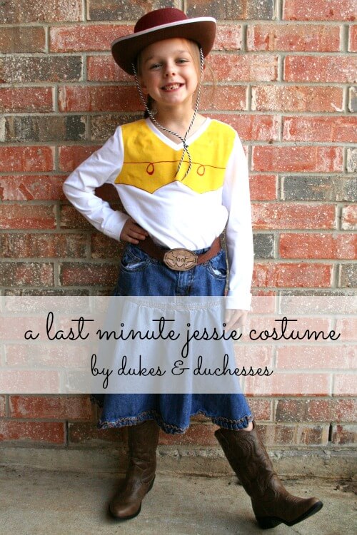 How to Make a Jessie Toy Story Costume. No Sewing Required!