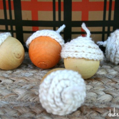 Crochet Topped Acorns