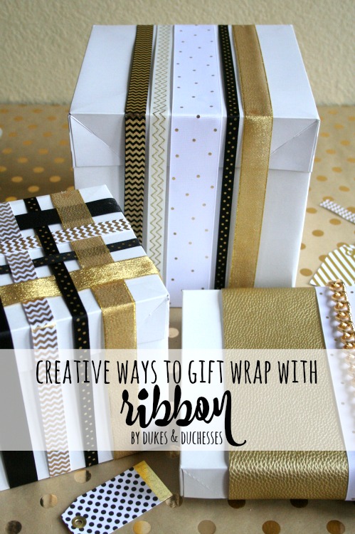 creative ways to gift wrap with ribbon