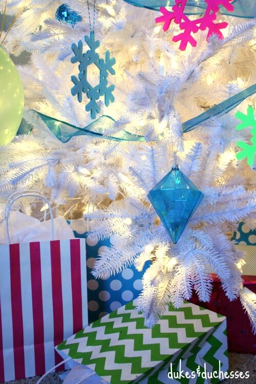 whimsical white christmas tree