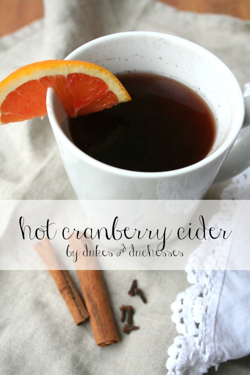 hot cranberry cider recipe