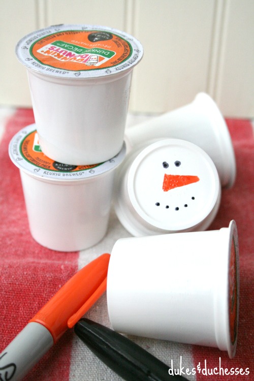 snowman coffee pods