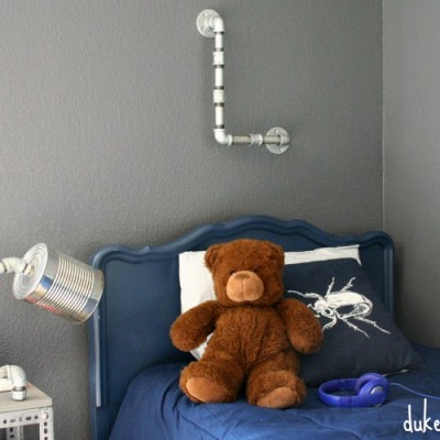 DIY Industrial Plumbing Pipe Monogram