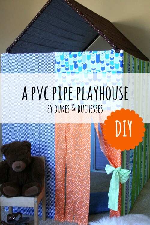 PVC pipe playhouse