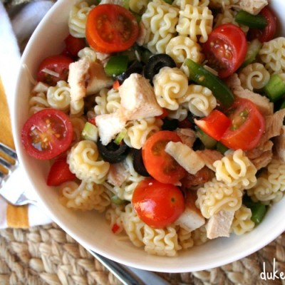 Zesty Chicken Pasta Salad