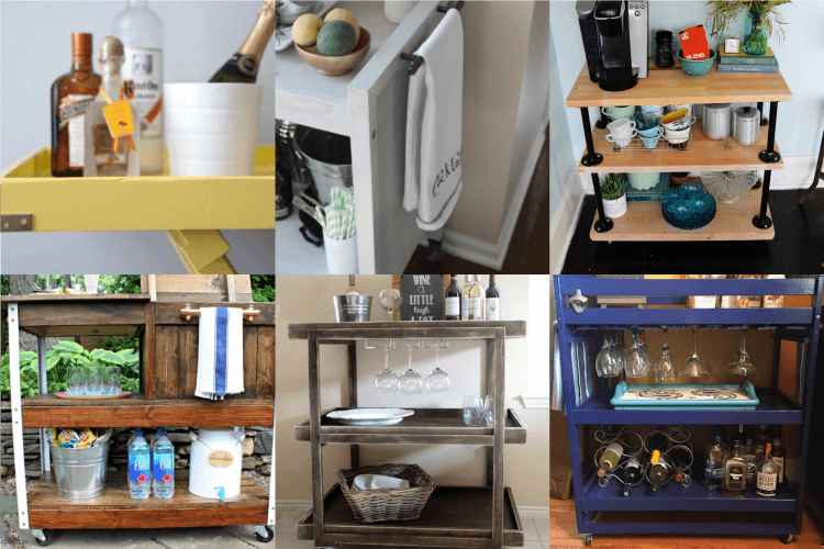 DIY bar carts
