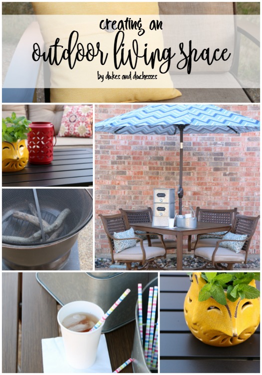 creating an outdoor living space