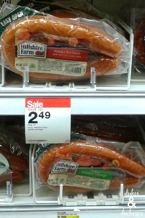 hillshire farm sausage at target