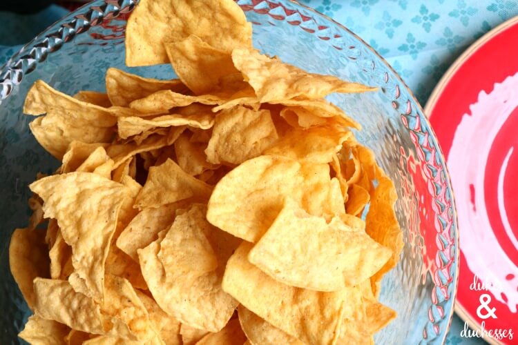 clear serving pieces for spring entertaining