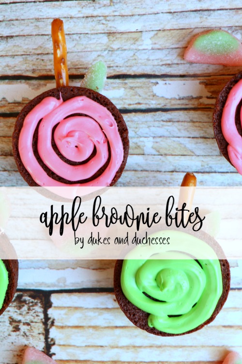 apple brownie bites for back to school
