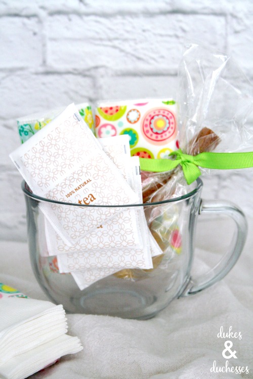 get well gift with cinnamon honey sticks