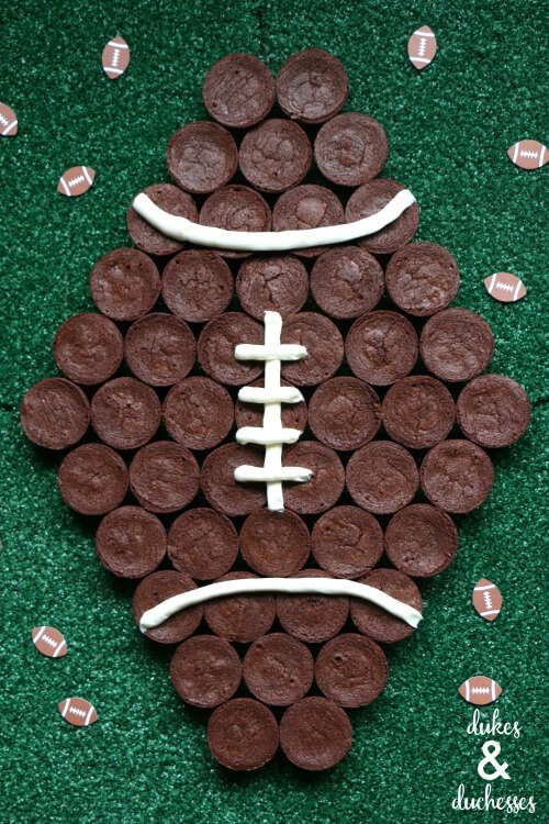 Chocolate Brownie Bites for football parties