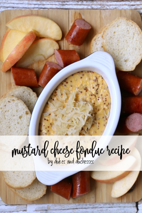 mustard cheese fondue recipe
