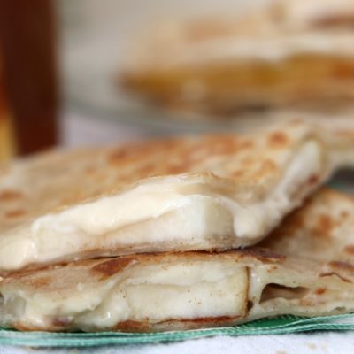 Pear Cheesecake Dessert Quesadilla