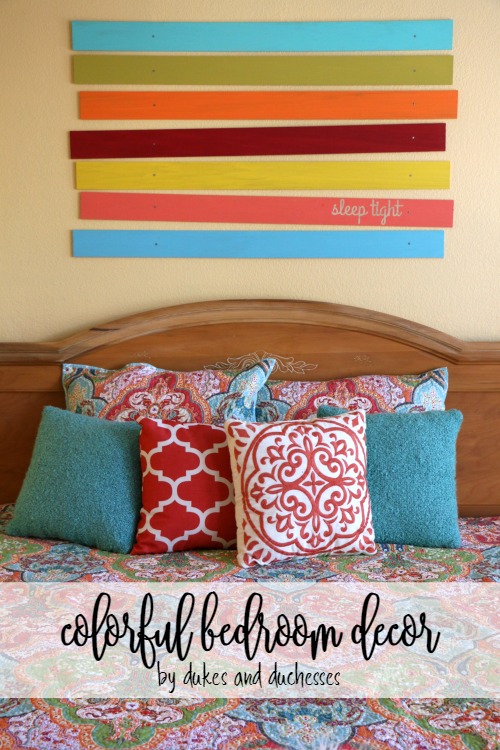 colorful bedroom decor