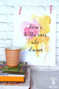 The Fools Who Dream La La Land Printable