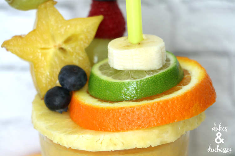 fruit on freakshake smoothie