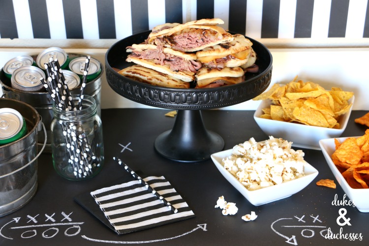 game day buffet party ideas